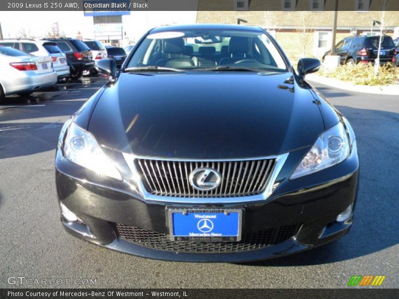Obsidian Black / Black 2009 Lexus IS 250 AWD