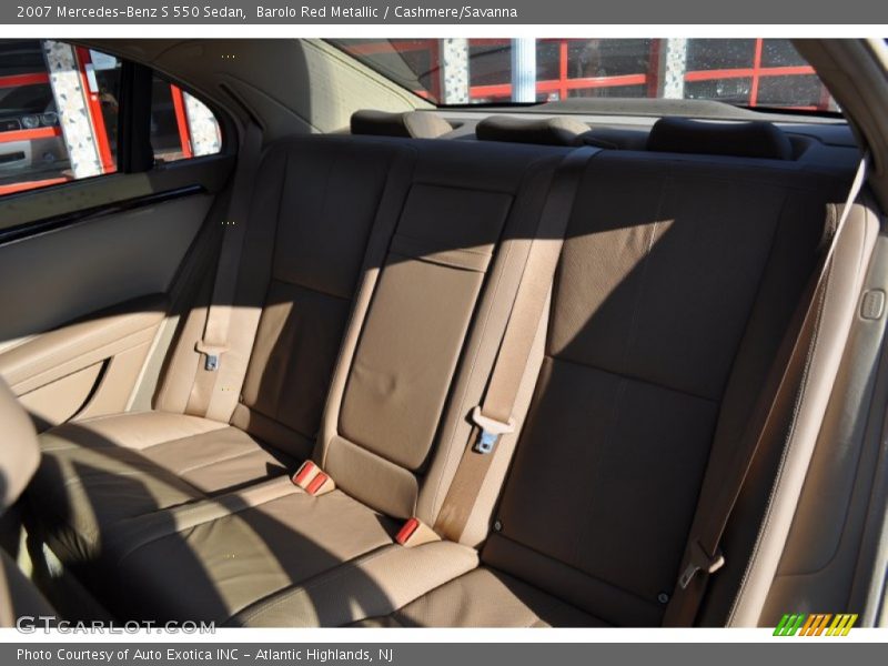Barolo Red Metallic / Cashmere/Savanna 2007 Mercedes-Benz S 550 Sedan