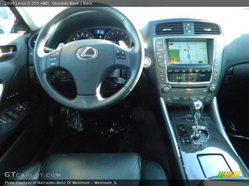 Obsidian Black / Black 2009 Lexus IS 250 AWD