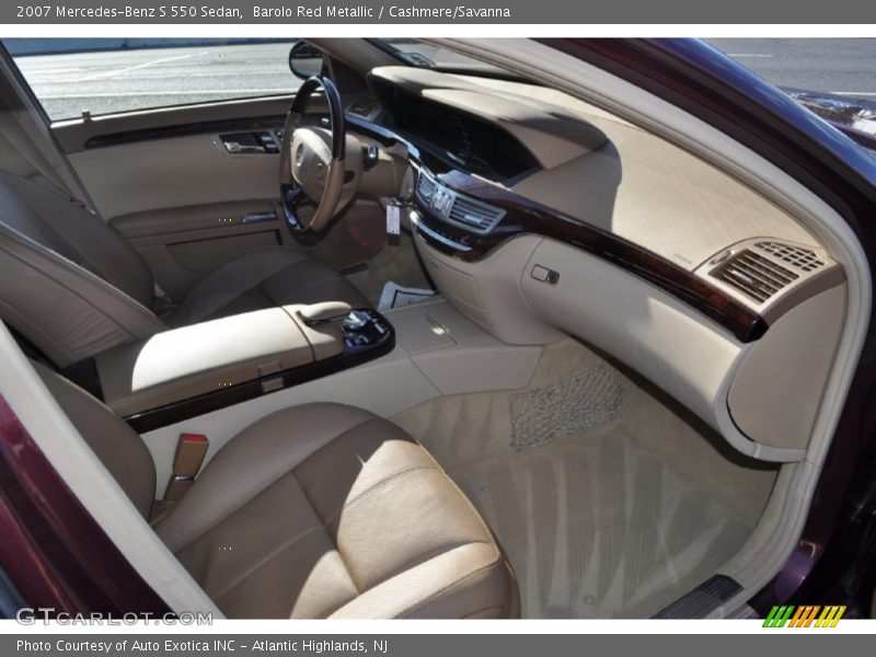 Barolo Red Metallic / Cashmere/Savanna 2007 Mercedes-Benz S 550 Sedan