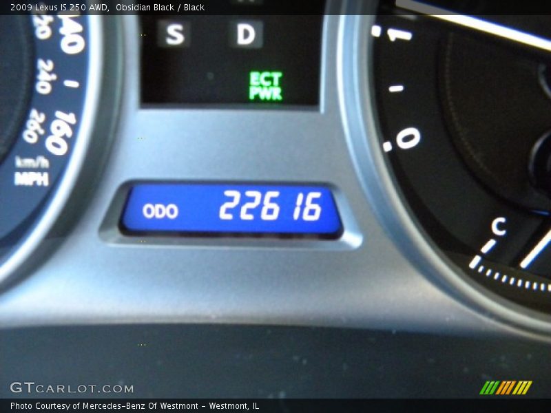Obsidian Black / Black 2009 Lexus IS 250 AWD