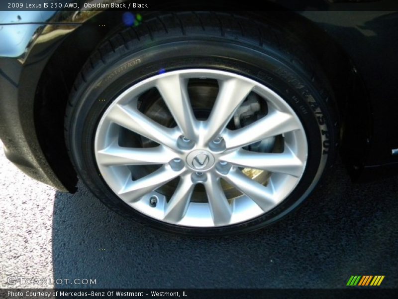 Obsidian Black / Black 2009 Lexus IS 250 AWD
