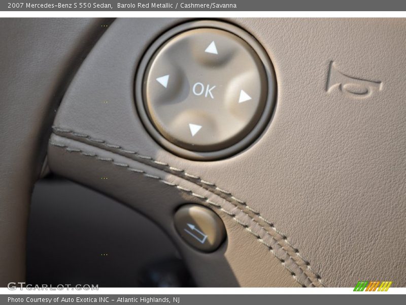 Barolo Red Metallic / Cashmere/Savanna 2007 Mercedes-Benz S 550 Sedan
