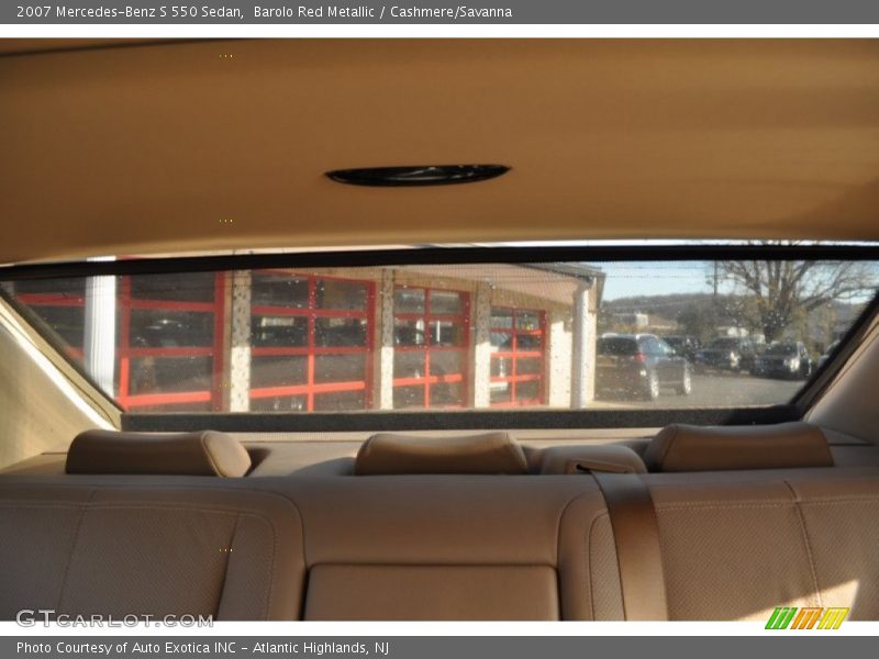 Barolo Red Metallic / Cashmere/Savanna 2007 Mercedes-Benz S 550 Sedan