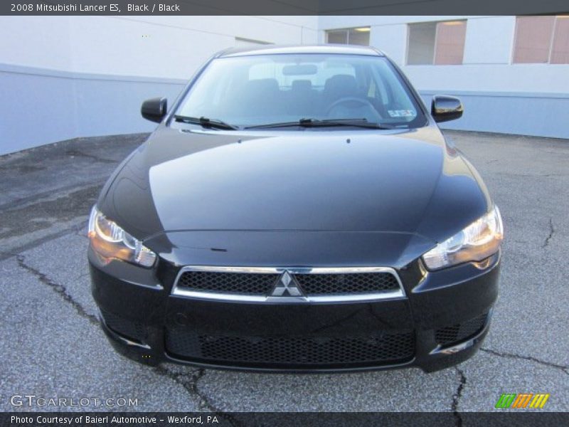 Black / Black 2008 Mitsubishi Lancer ES