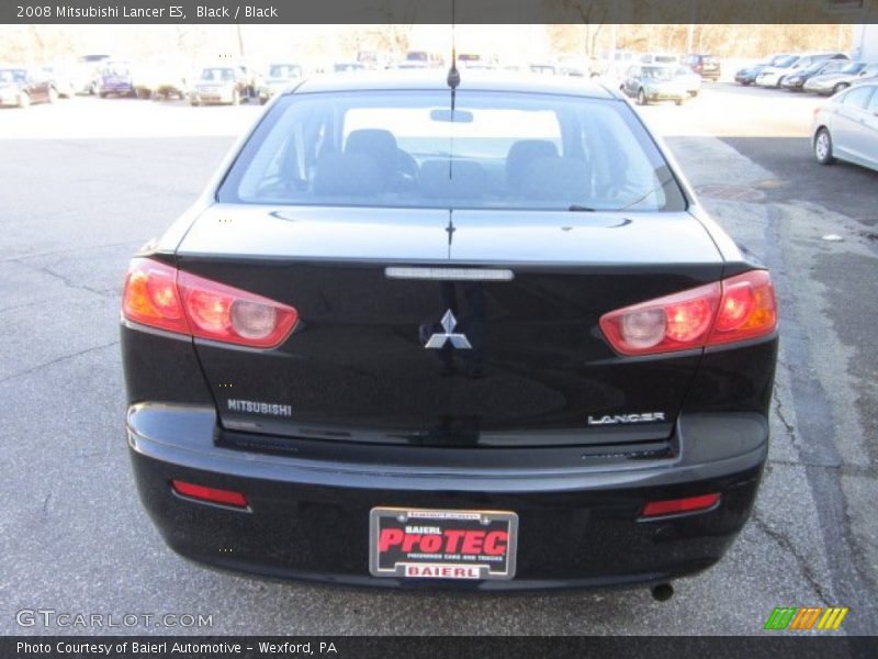 Black / Black 2008 Mitsubishi Lancer ES