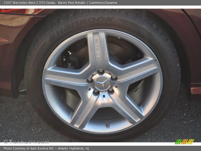 Barolo Red Metallic / Cashmere/Savanna 2007 Mercedes-Benz S 550 Sedan