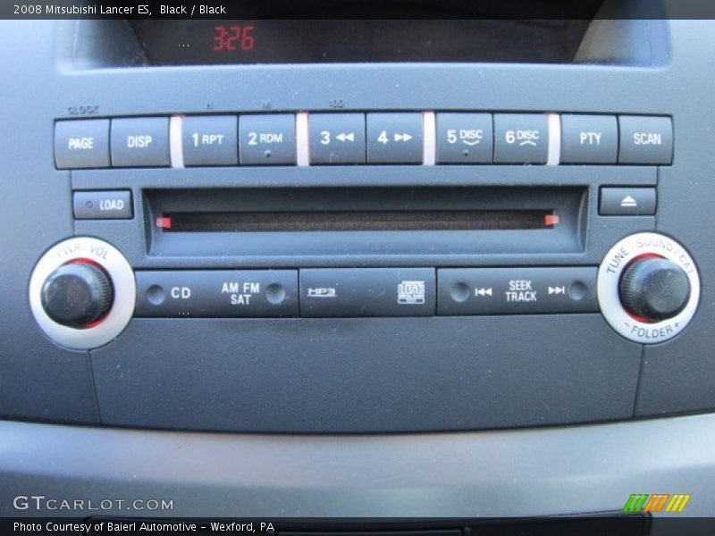 Black / Black 2008 Mitsubishi Lancer ES