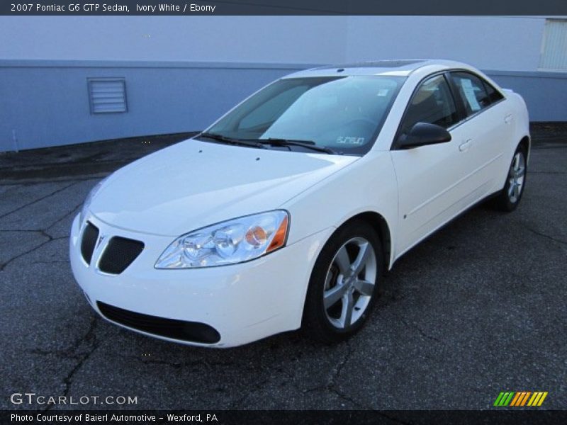 Ivory White / Ebony 2007 Pontiac G6 GTP Sedan