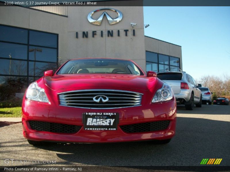 Vibrant Red / Wheat 2008 Infiniti G 37 Journey Coupe