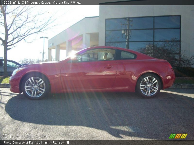 Vibrant Red / Wheat 2008 Infiniti G 37 Journey Coupe