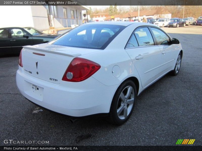 Ivory White / Ebony 2007 Pontiac G6 GTP Sedan