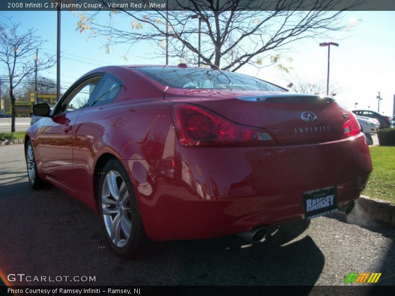 Vibrant Red / Wheat 2008 Infiniti G 37 Journey Coupe
