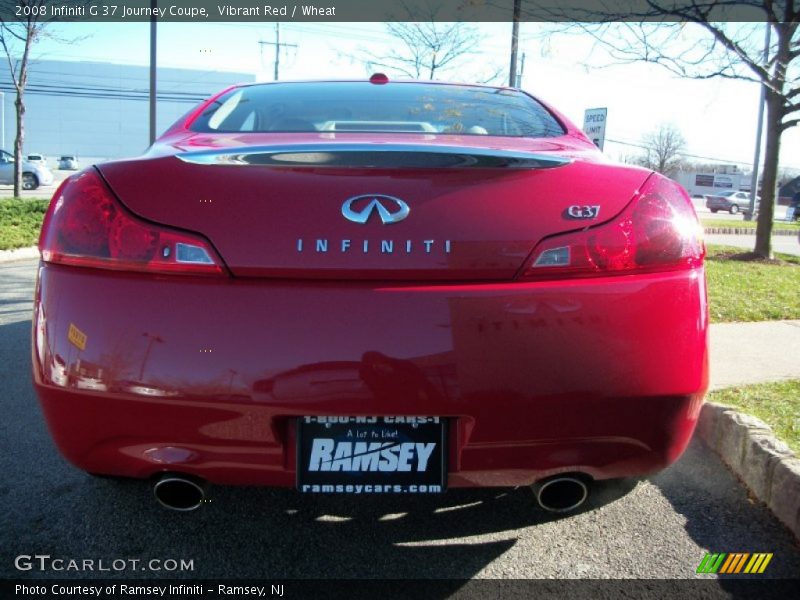 Vibrant Red / Wheat 2008 Infiniti G 37 Journey Coupe