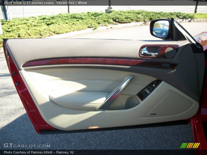 Vibrant Red / Wheat 2008 Infiniti G 37 Journey Coupe
