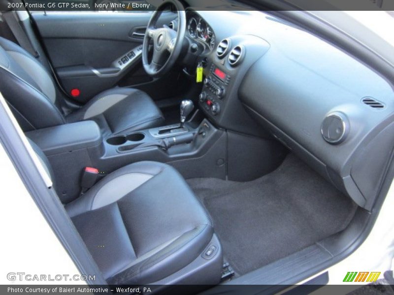 Ivory White / Ebony 2007 Pontiac G6 GTP Sedan