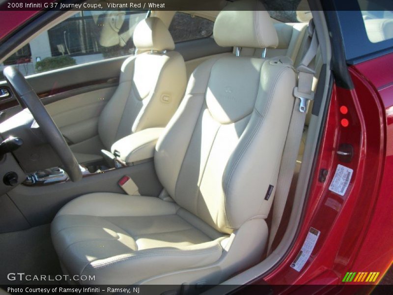 Vibrant Red / Wheat 2008 Infiniti G 37 Journey Coupe