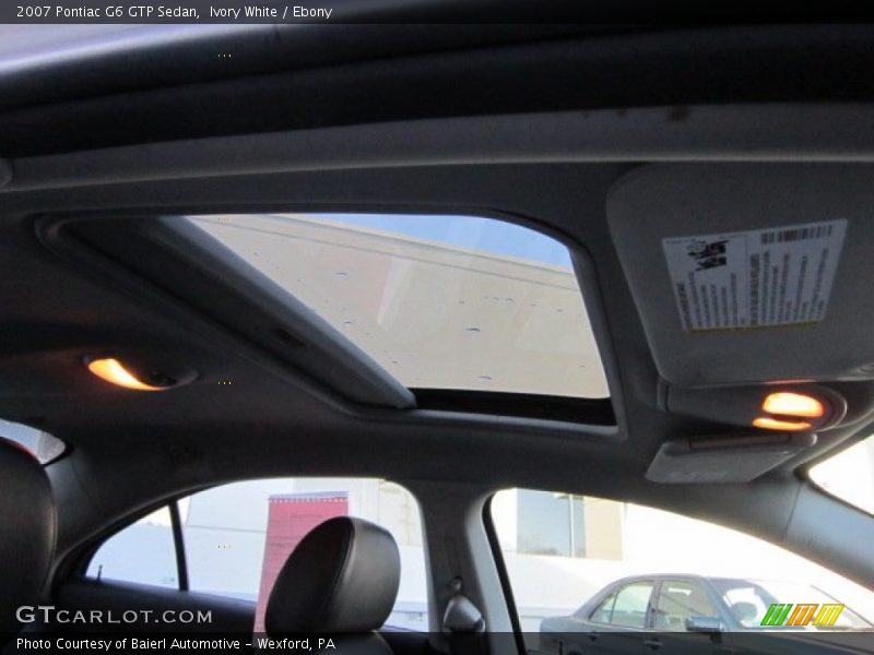 Ivory White / Ebony 2007 Pontiac G6 GTP Sedan