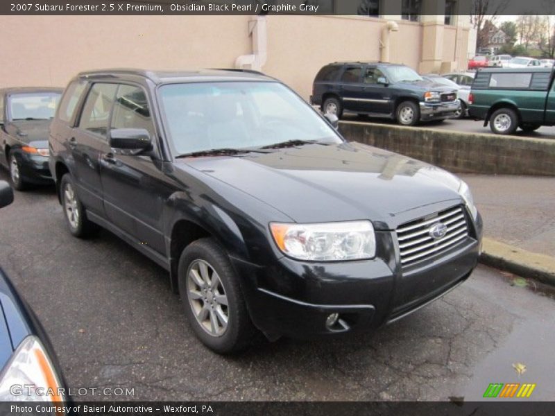 Obsidian Black Pearl / Graphite Gray 2007 Subaru Forester 2.5 X Premium