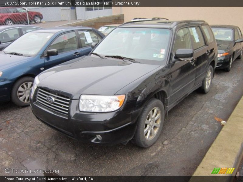 Obsidian Black Pearl / Graphite Gray 2007 Subaru Forester 2.5 X Premium