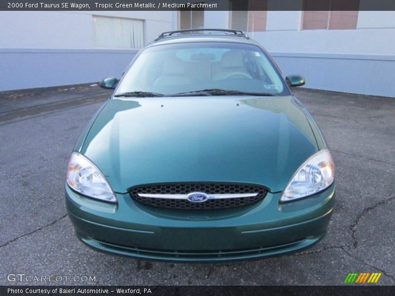 Tropic Green Metallic / Medium Parchment 2000 Ford Taurus SE Wagon