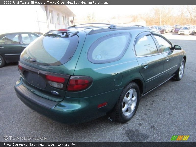 Tropic Green Metallic / Medium Parchment 2000 Ford Taurus SE Wagon