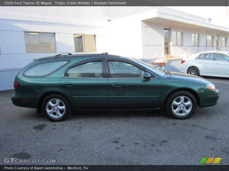 Tropic Green Metallic / Medium Parchment 2000 Ford Taurus SE Wagon