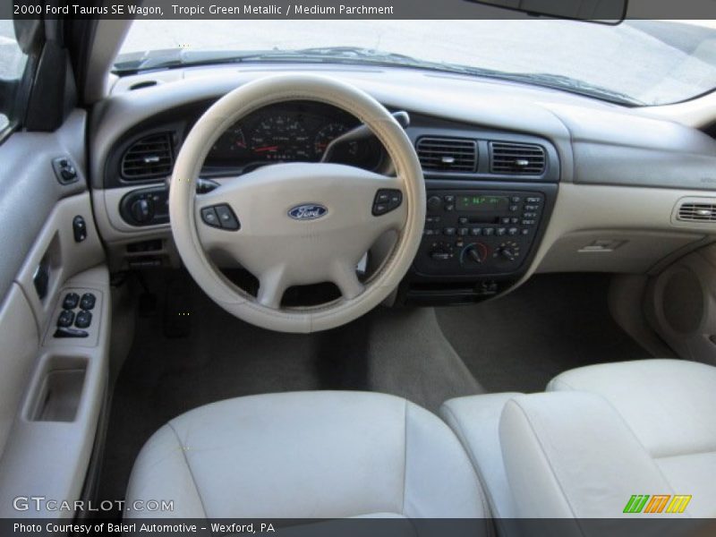 Tropic Green Metallic / Medium Parchment 2000 Ford Taurus SE Wagon