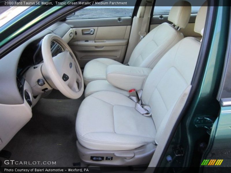 Tropic Green Metallic / Medium Parchment 2000 Ford Taurus SE Wagon