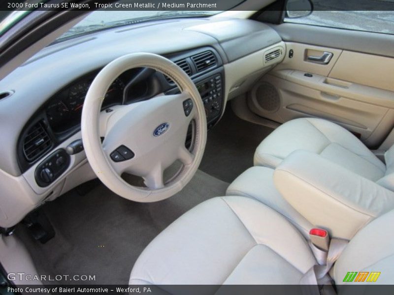 Tropic Green Metallic / Medium Parchment 2000 Ford Taurus SE Wagon