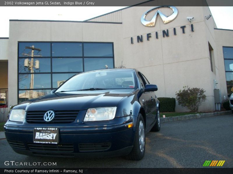 Indigo Blue / Grey 2002 Volkswagen Jetta GL Sedan