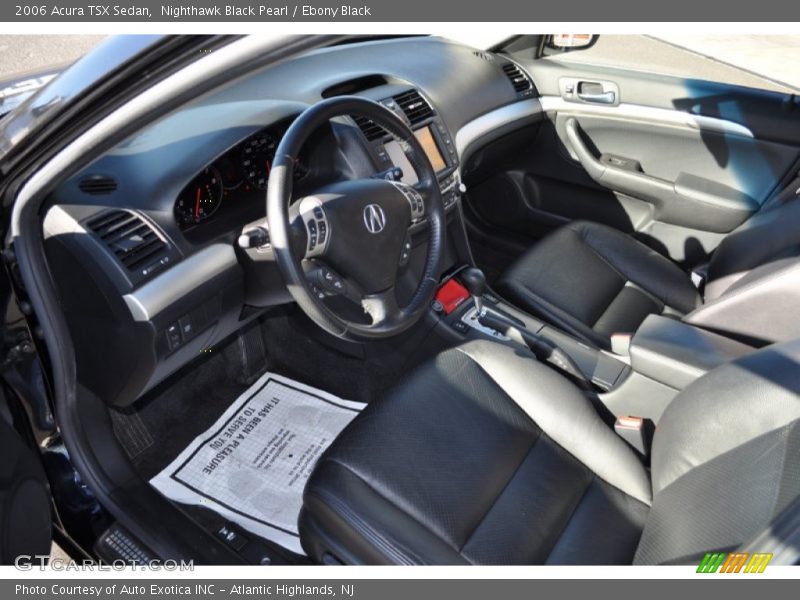 Nighthawk Black Pearl / Ebony Black 2006 Acura TSX Sedan