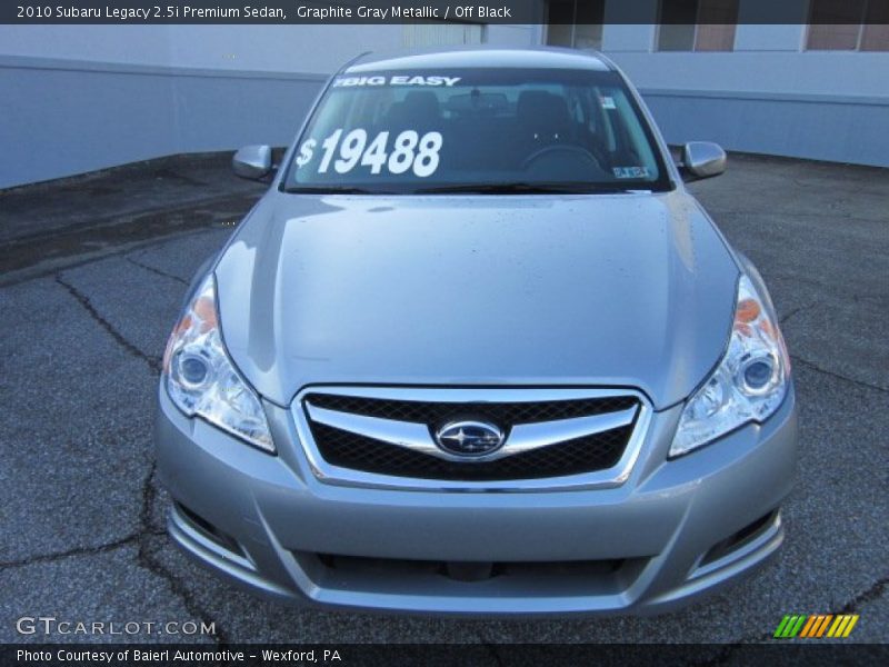 Graphite Gray Metallic / Off Black 2010 Subaru Legacy 2.5i Premium Sedan