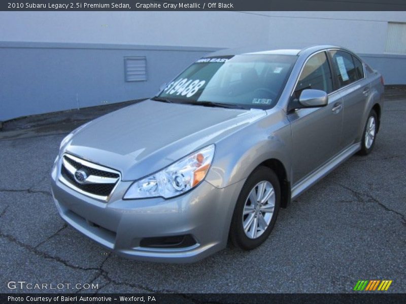 Graphite Gray Metallic / Off Black 2010 Subaru Legacy 2.5i Premium Sedan