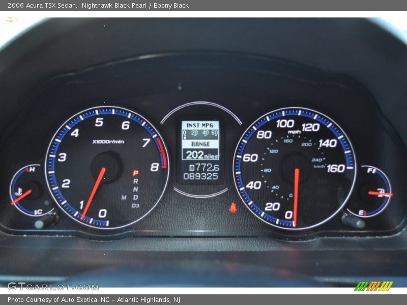 Nighthawk Black Pearl / Ebony Black 2006 Acura TSX Sedan