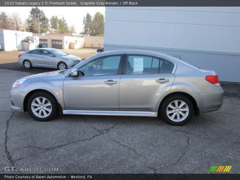 Graphite Gray Metallic / Off Black 2010 Subaru Legacy 2.5i Premium Sedan