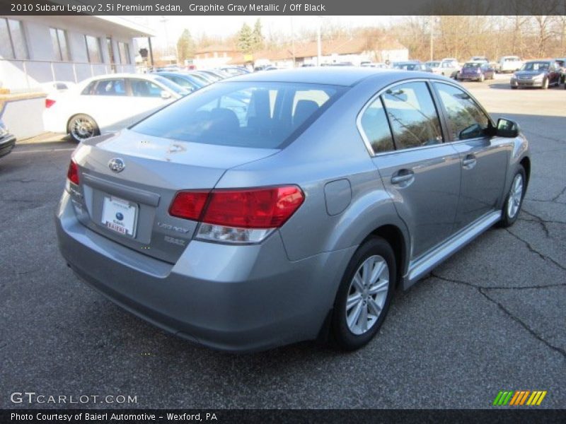 Graphite Gray Metallic / Off Black 2010 Subaru Legacy 2.5i Premium Sedan