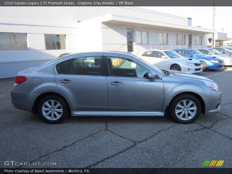 Graphite Gray Metallic / Off Black 2010 Subaru Legacy 2.5i Premium Sedan