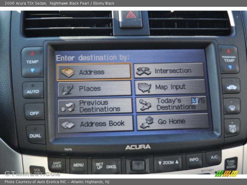 Nighthawk Black Pearl / Ebony Black 2006 Acura TSX Sedan