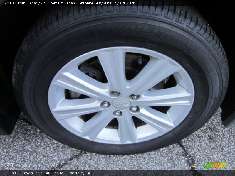 Graphite Gray Metallic / Off Black 2010 Subaru Legacy 2.5i Premium Sedan