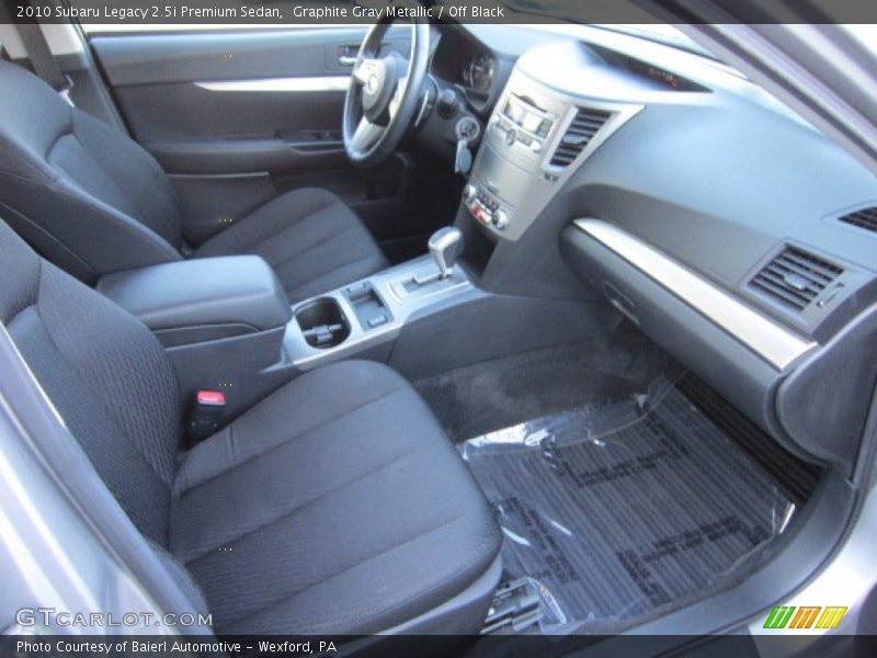Graphite Gray Metallic / Off Black 2010 Subaru Legacy 2.5i Premium Sedan