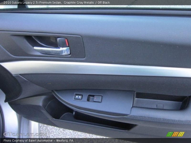 Graphite Gray Metallic / Off Black 2010 Subaru Legacy 2.5i Premium Sedan