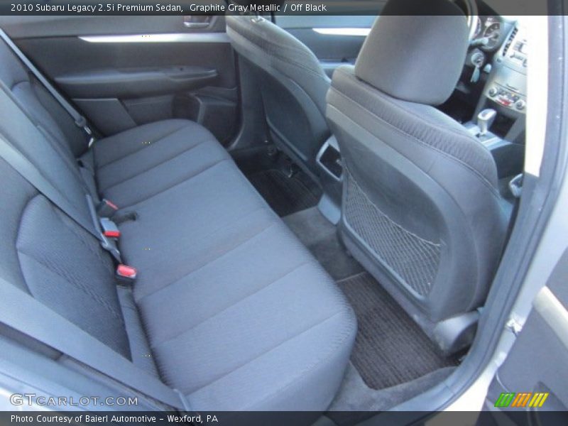 Graphite Gray Metallic / Off Black 2010 Subaru Legacy 2.5i Premium Sedan
