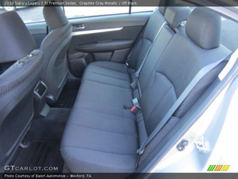 Graphite Gray Metallic / Off Black 2010 Subaru Legacy 2.5i Premium Sedan