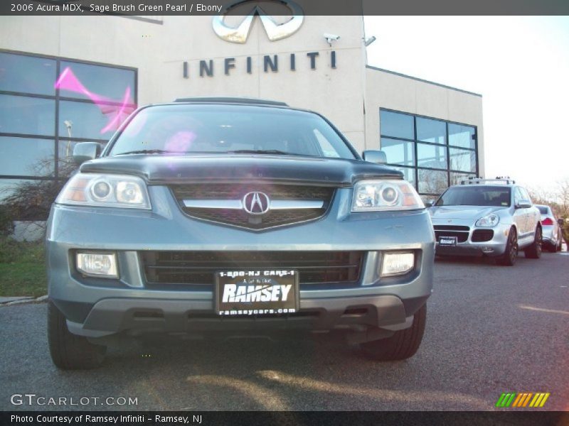 Sage Brush Green Pearl / Ebony 2006 Acura MDX