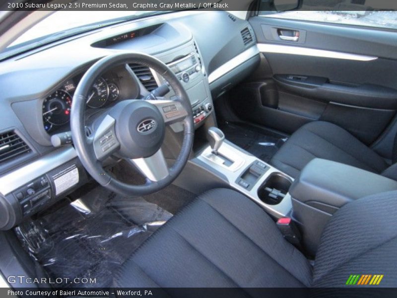 Graphite Gray Metallic / Off Black 2010 Subaru Legacy 2.5i Premium Sedan
