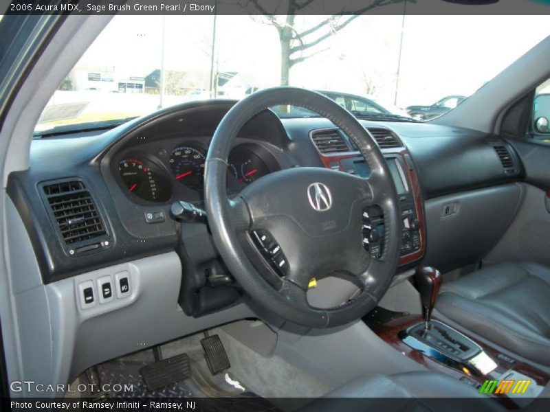 Sage Brush Green Pearl / Ebony 2006 Acura MDX