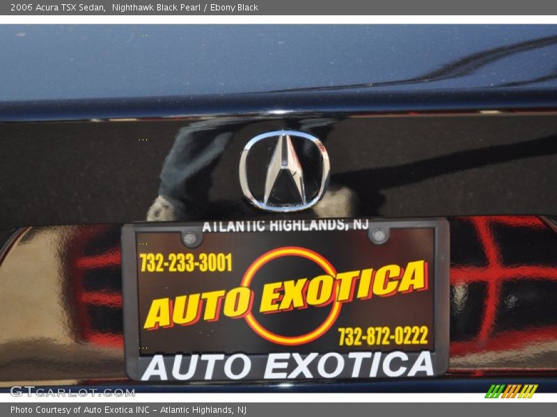 Nighthawk Black Pearl / Ebony Black 2006 Acura TSX Sedan