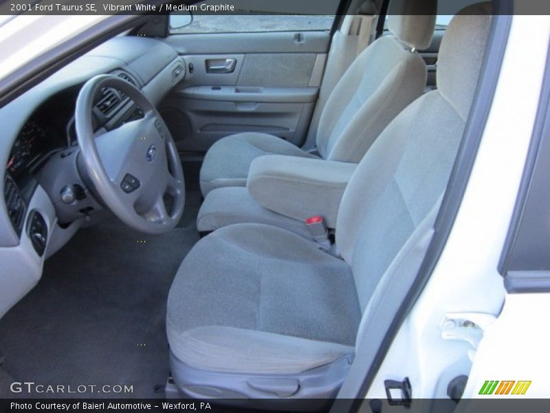 Vibrant White / Medium Graphite 2001 Ford Taurus SE