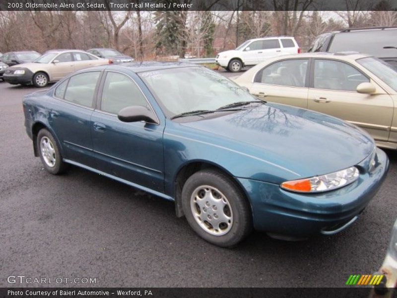 Tropic Teal Metallic / Pewter 2003 Oldsmobile Alero GX Sedan